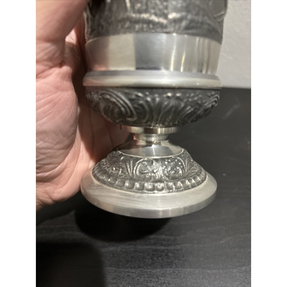 Vintage Mullingar Ireland Pewter Goblet with Deers - Picture 7 of 16